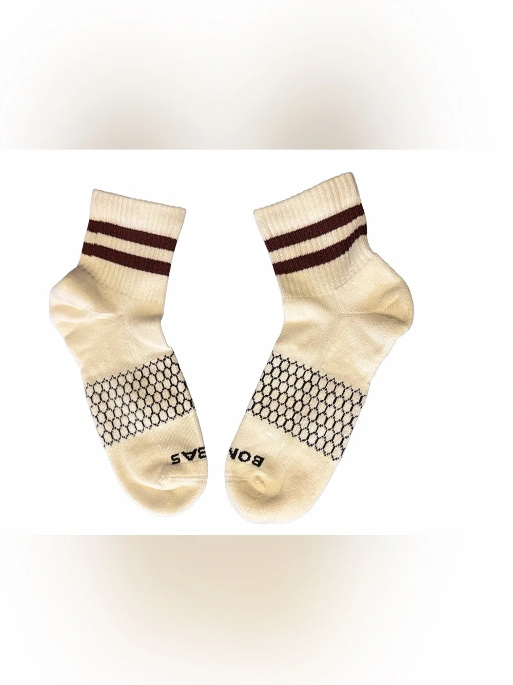 Bombas Men's Vintage Stripes Quarter Socks (2-Pair Pack) Men’s Medium 6-9